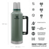 Термос Stanley Classic 2,3 л, тёмно-зелёный